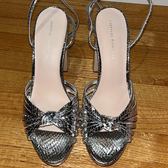 LOEFFLER RANDALL 
Rivka 115mm Leather Knot Platform Sandals - Picture 8 of 16